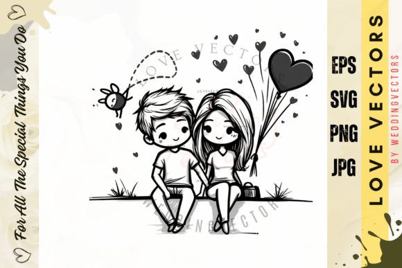 C535: Where Wedding Romance Meets Vector Artistry