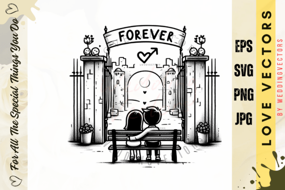 Capturing Elegance: The C502 Luxury Romantic Branding Illustration