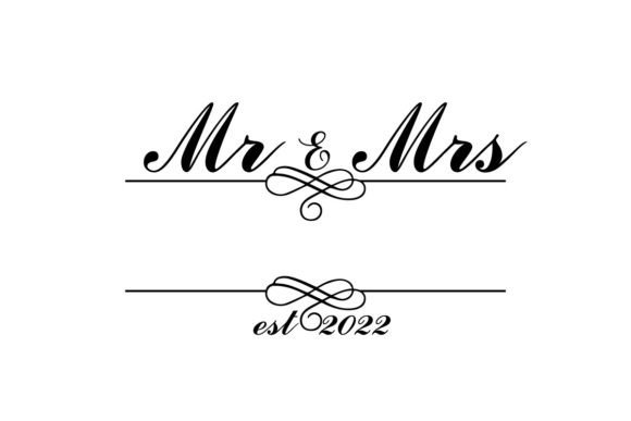 Celebrate Forever: The Mr. & Mrs. 2022 Split Monogram Design