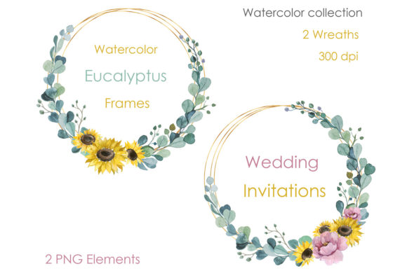 Designing with Nature: The Beauty of Watercolor Wreath Clipart