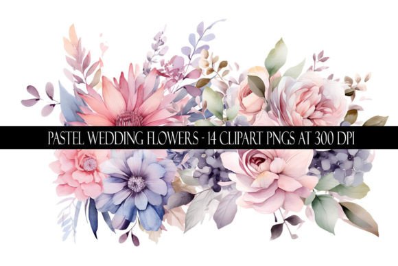 Soft Blossoms for Every Project: Using Pastel Wedding Flower Clipart