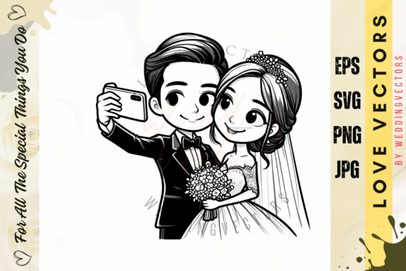 Timeless Romance: Designing with the C3248 Wedding Vector Set