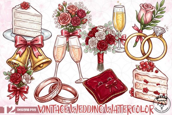 Timeless Romance: The Art of Vintage Watercolor PNG